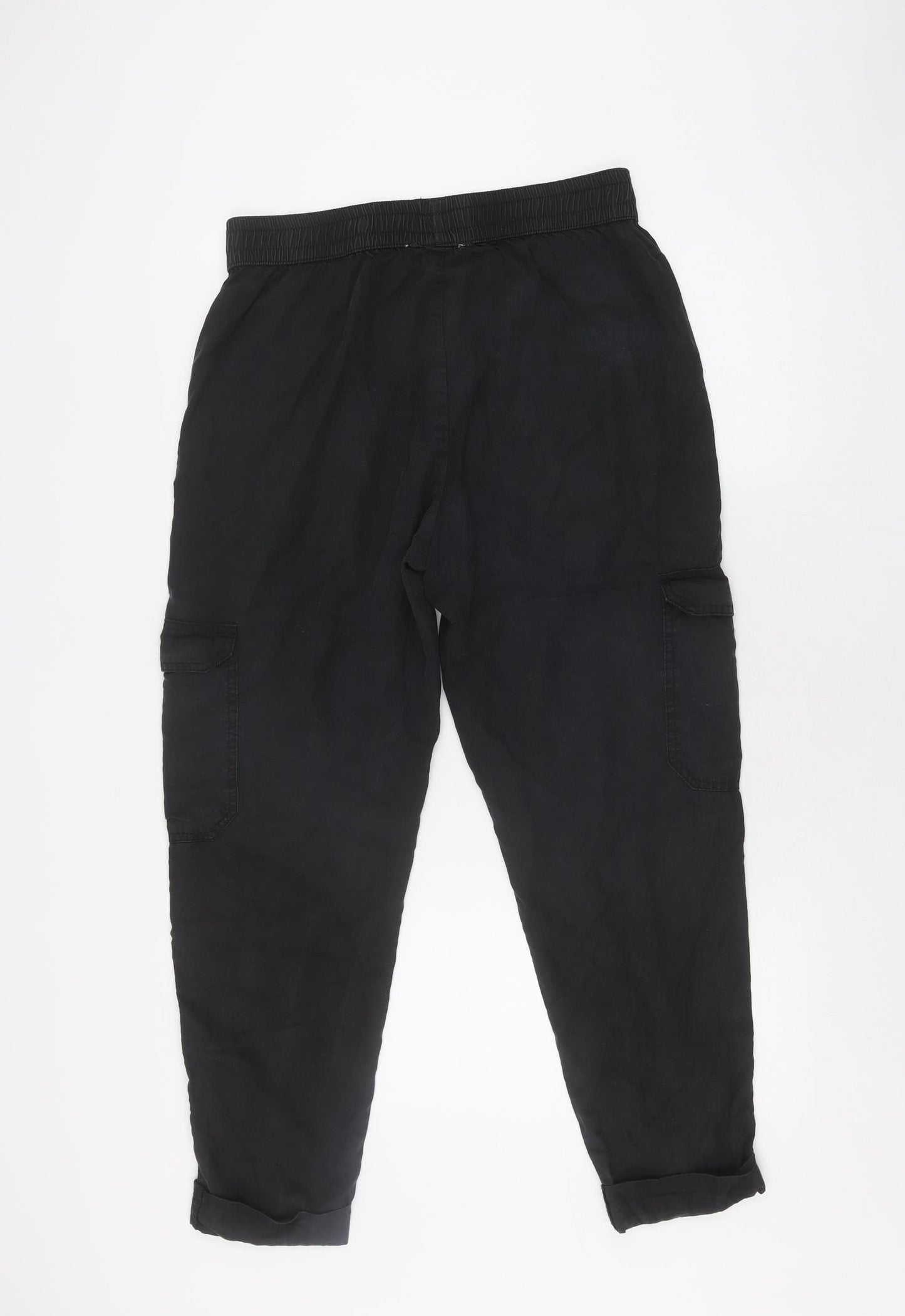 John Lewis Women’s Black Cargo Trousers, Size 10