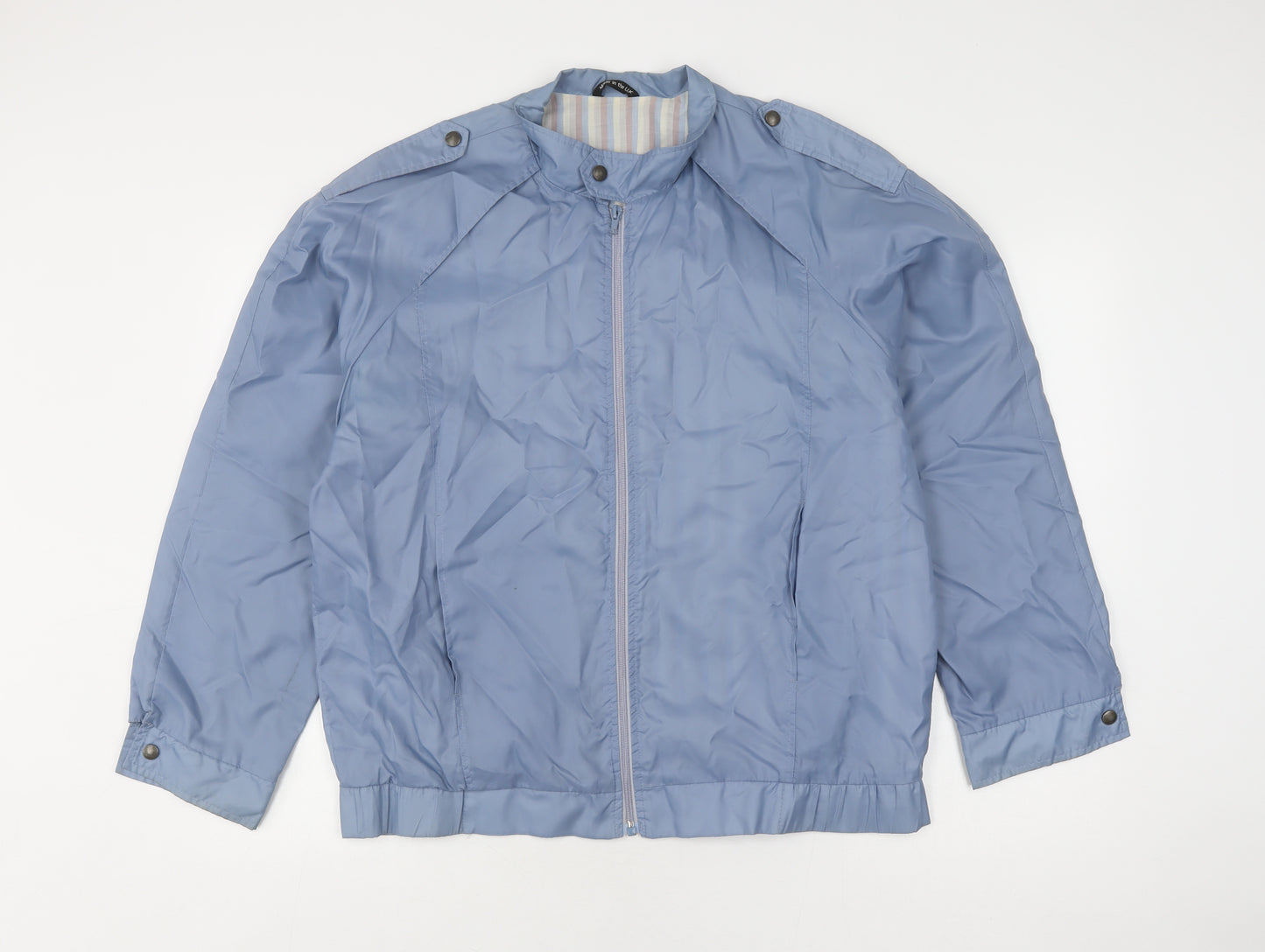 St Michael Men's Blue Windbreaker Jacket M