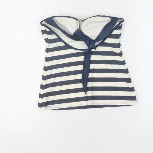 Fat Face Women's Nautical Striped Bandeau Tankini Size 10