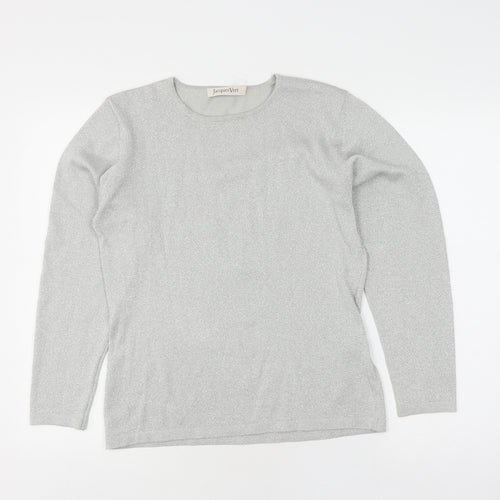 Jacques Vert Women’s Silver Pullover Jumper Size 2