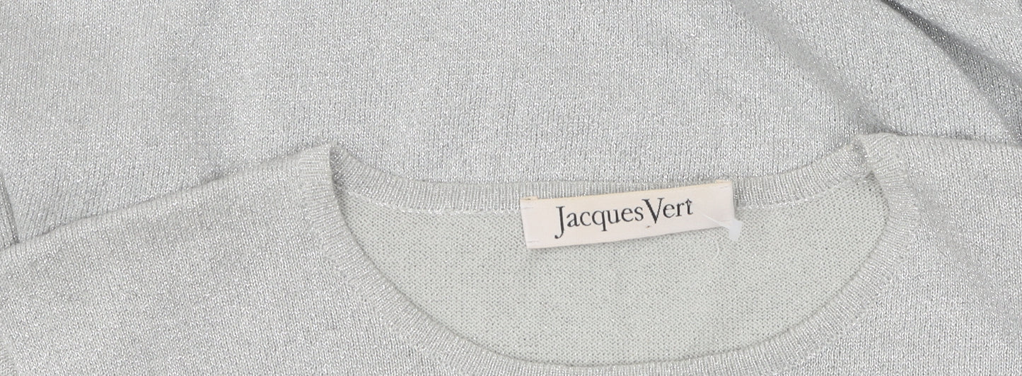 Jacques Vert Women’s Silver Pullover Jumper Size 2