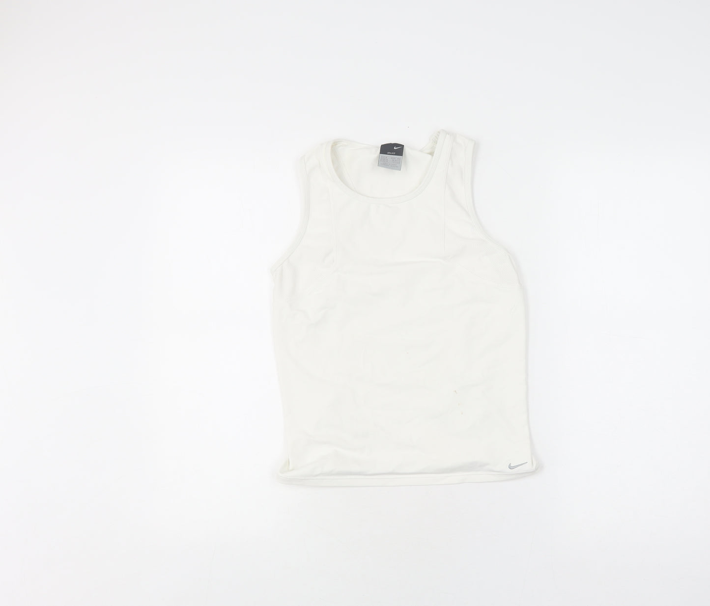 Nike Women's White Tank Top M Athletic Gym & Running