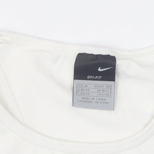 Nike Women's White Tank Top M Athletic Gym & Running