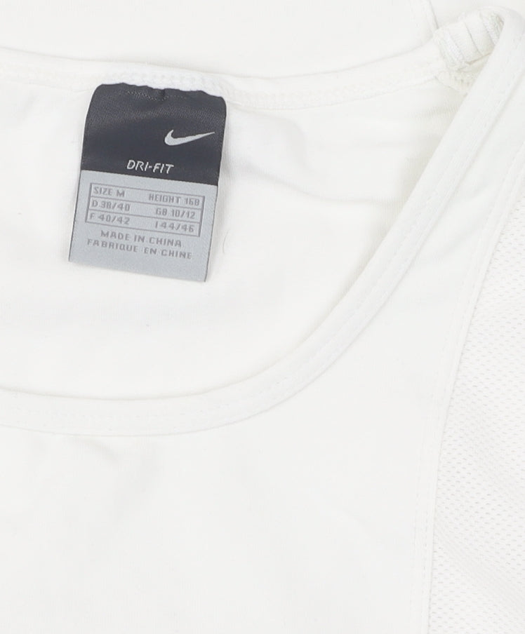 Nike Women's White Tank Top M Athletic Gym & Running