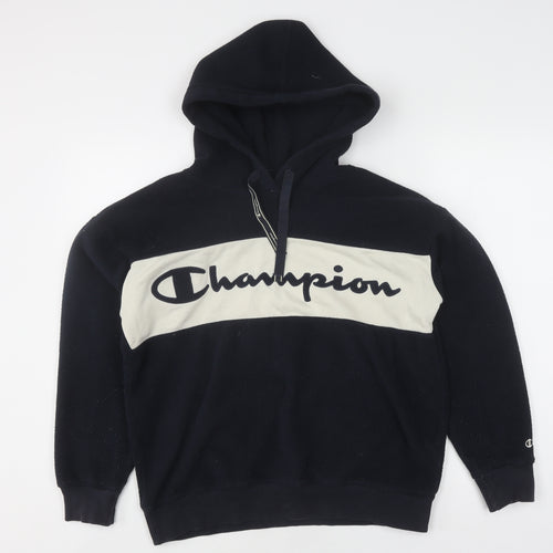 Champion Unisex Small Black Pullover Hoodie