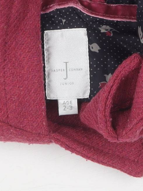 Jasper Conran Junior Girls Red Cape 2-3 Years Hooded Lined
