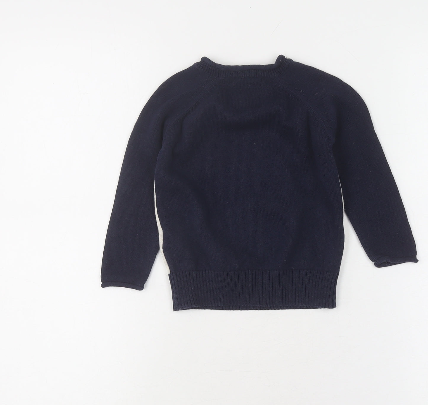 Junior J Unisex Baby Blue Animal Pullover Jumper 12-18 Months