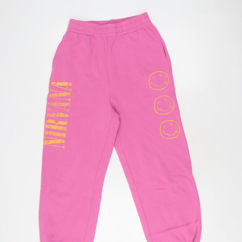 Women's Pink Sweatpants - Music Theme, Elastic Waist