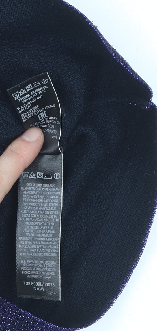 Marks and Spencer Women's Navy Tunic Jumper Size 8