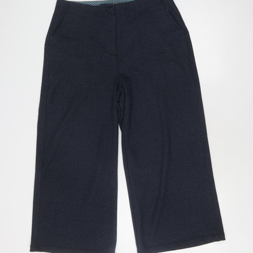 White Stuff Women's Blue Cropped Trousers, Size 12, Spring-ready
