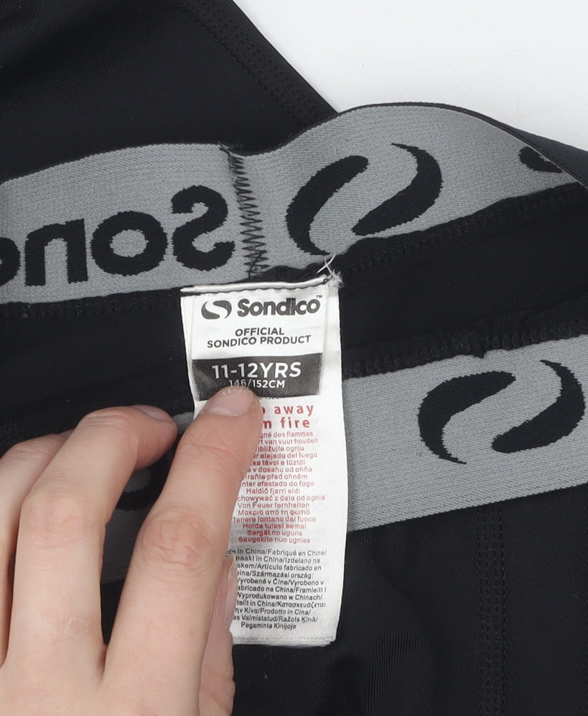 Sondico Boys Black Compression Leggings 11-12 Years