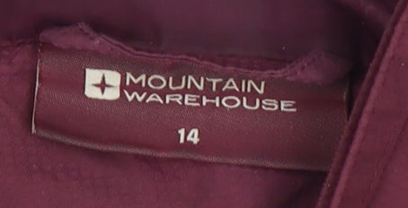 Mountain Warehouse Women's Red Hooded Jacket Size 14
