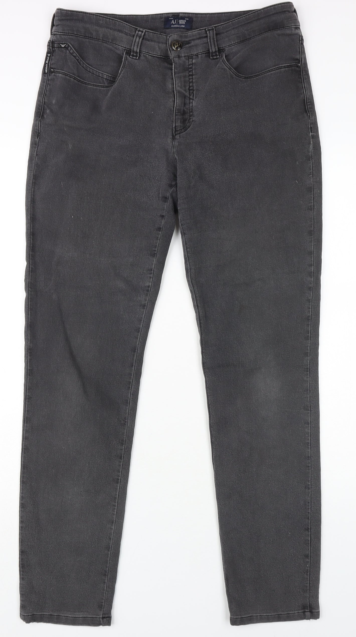 Armani Jeans Men Grey Slim Fit Denim Size 31
