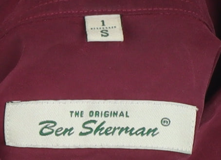 Ben Sherman Men's Red Long Sleeve Button-Up Shirt S