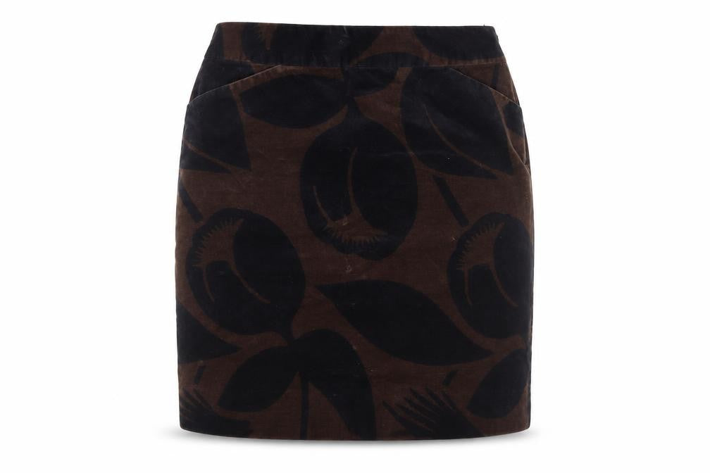 Boden Women's Brown Floral Pencil Skirt Size 10