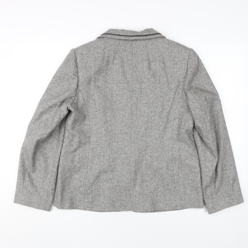 Eastex Women's Grey Wool Blazer, Size 12 Classic Style