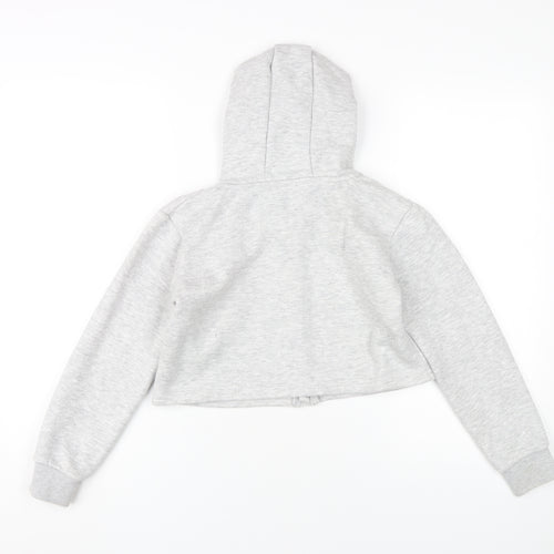 Sonneti Girls Grey Full Zip Hoodie 12-13 Years Cotton Blend