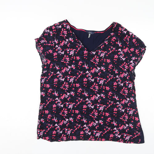 Joules Women's Multicoloured Floral Blouse Size 16