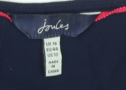 Joules Women's Multicoloured Floral Blouse Size 16