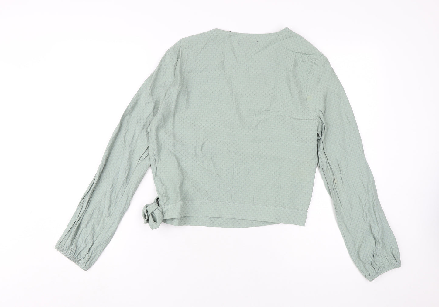 Superdry Women's Green Wrap Blouse UK 12