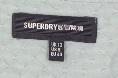 Superdry Women's Green Wrap Blouse UK 12