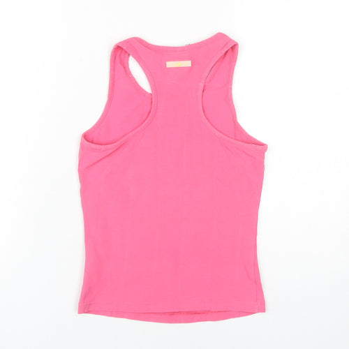 Adidas Women's Pink Tank Top Size 8 Athletic Gym Wear