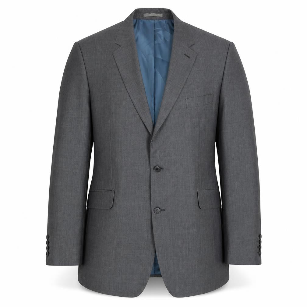 Centaur Men's Grey Blazer, 48, Long, Single-Breasted