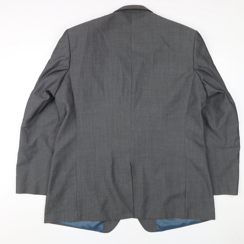 Centaur Men's Grey Blazer, 48, Long, Single-Breasted