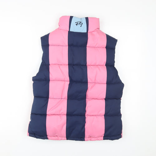 Rydale Women's Pink Blue Puffer Waistcoat - S