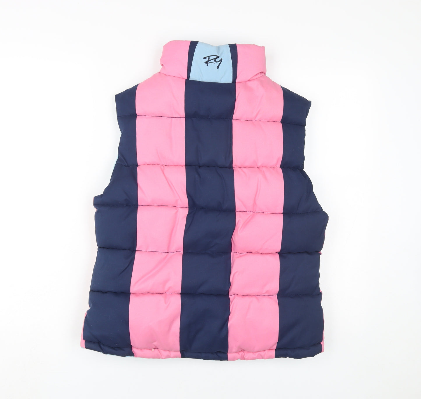 Rydale Women's Pink Blue Puffer Waistcoat - S