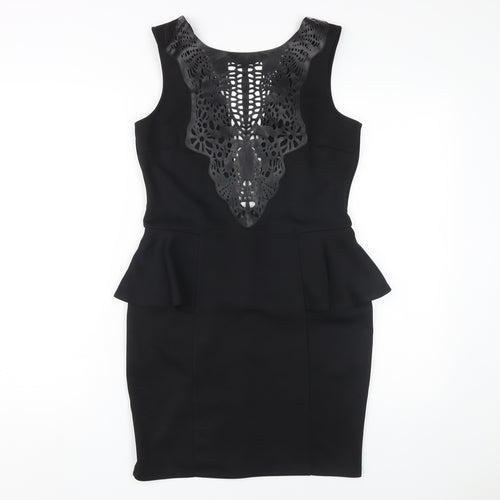 Ann Summers Women's Black Peplum Dress Size 12