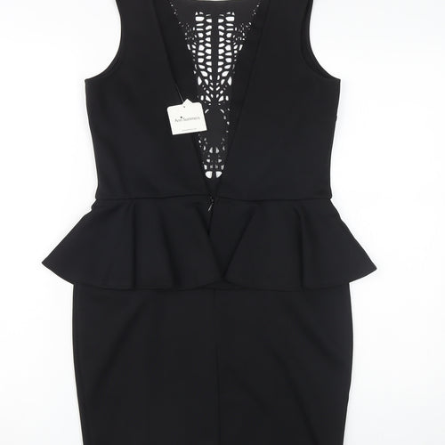 Ann Summers Women's Black Peplum Dress Size 12