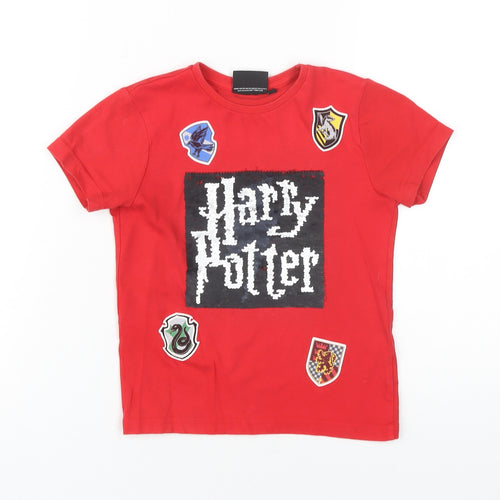 Harry Potter Boys Red T-Shirt with Crest, 4-5 Years