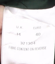 Eastex Women's Green Blazer - Size 14, Lined, Buttoned