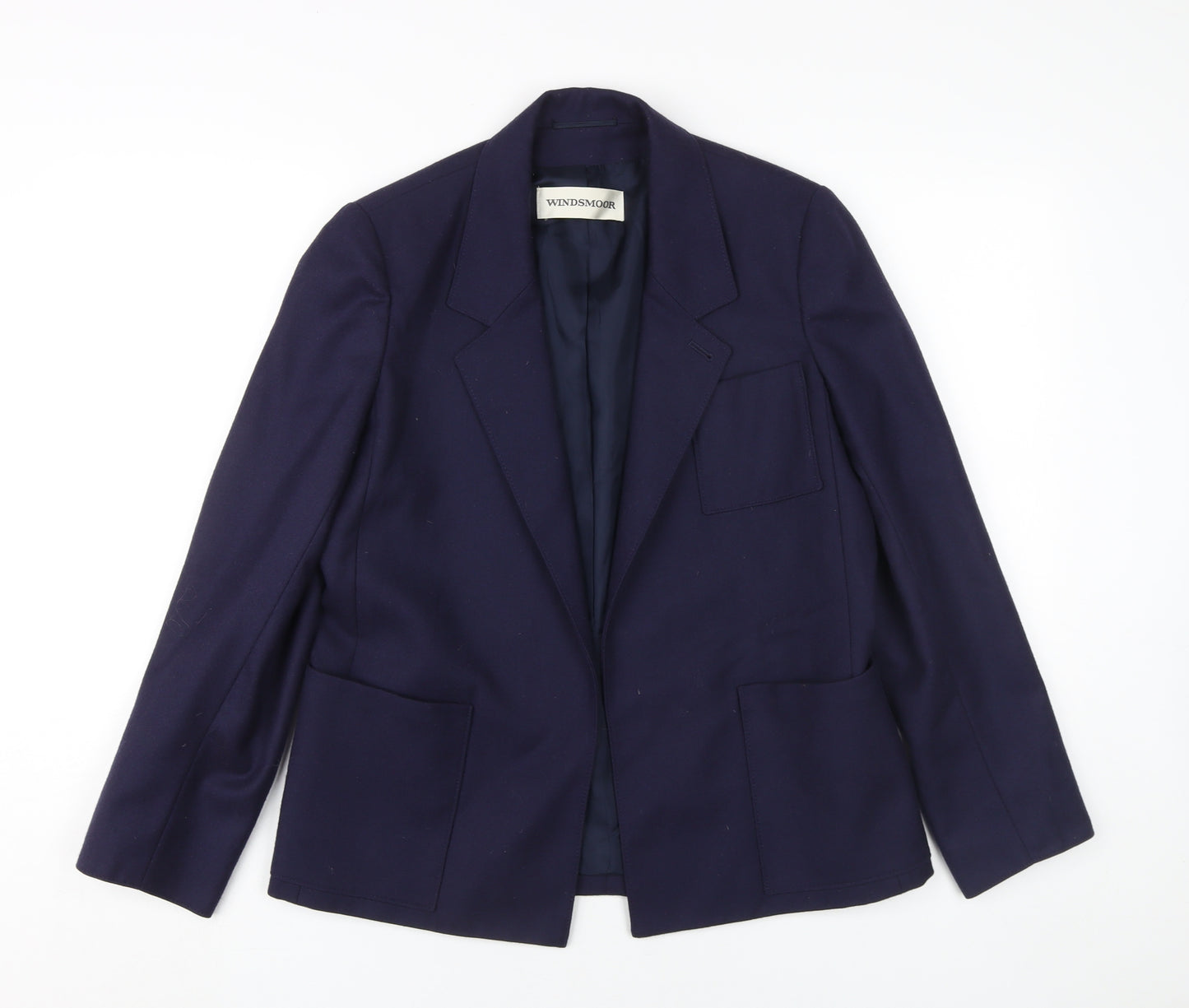 Windsmoor Women's Blue Wool Suit Jacket Size 12