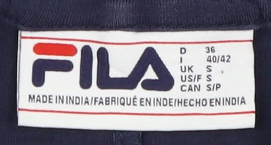 Fila Unisex Blue Cotton T-Shirt, Size S, Crew Neck
