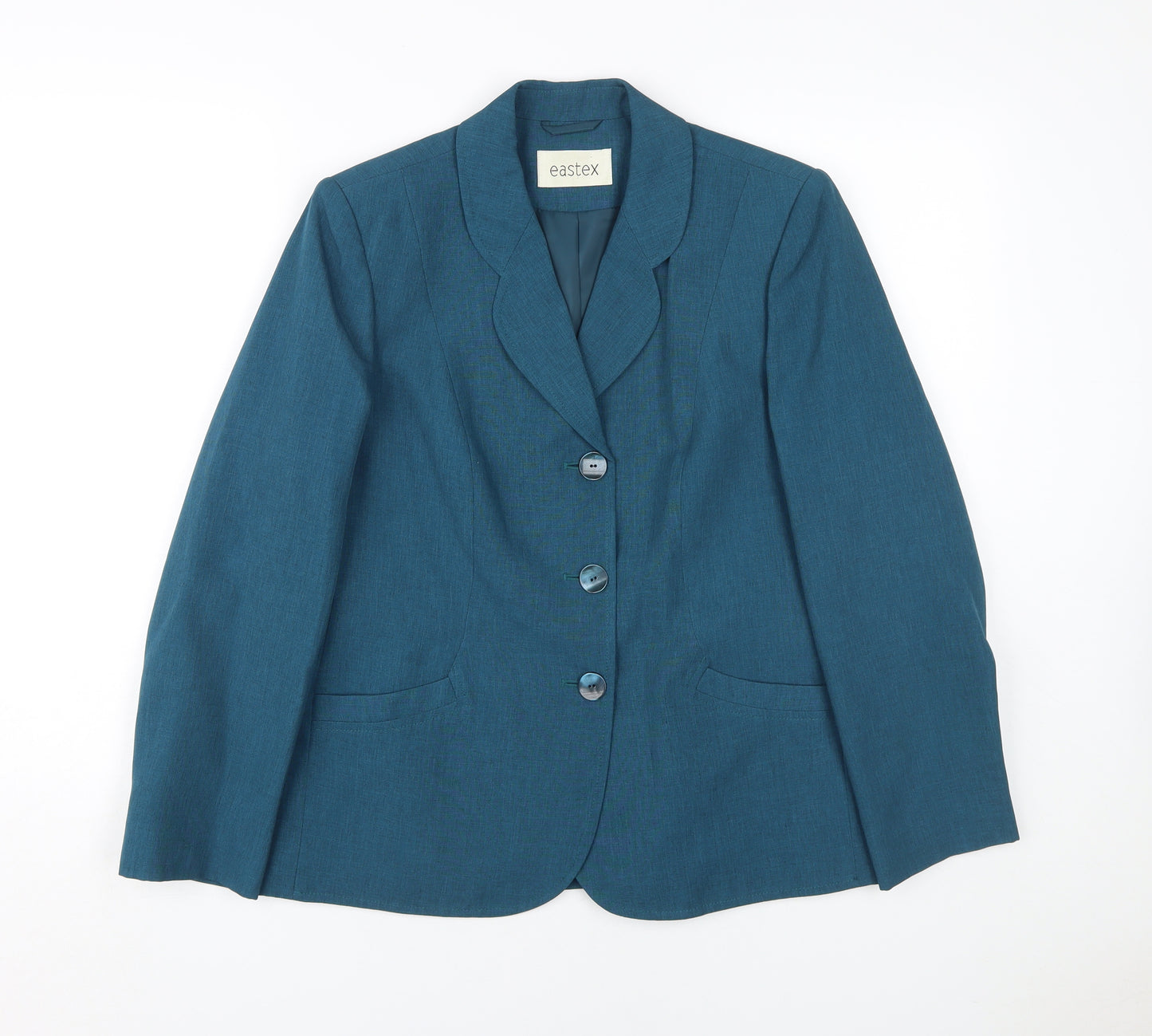 Eastex Women's Blue Blazer - Size 10, Smart Formal Wear