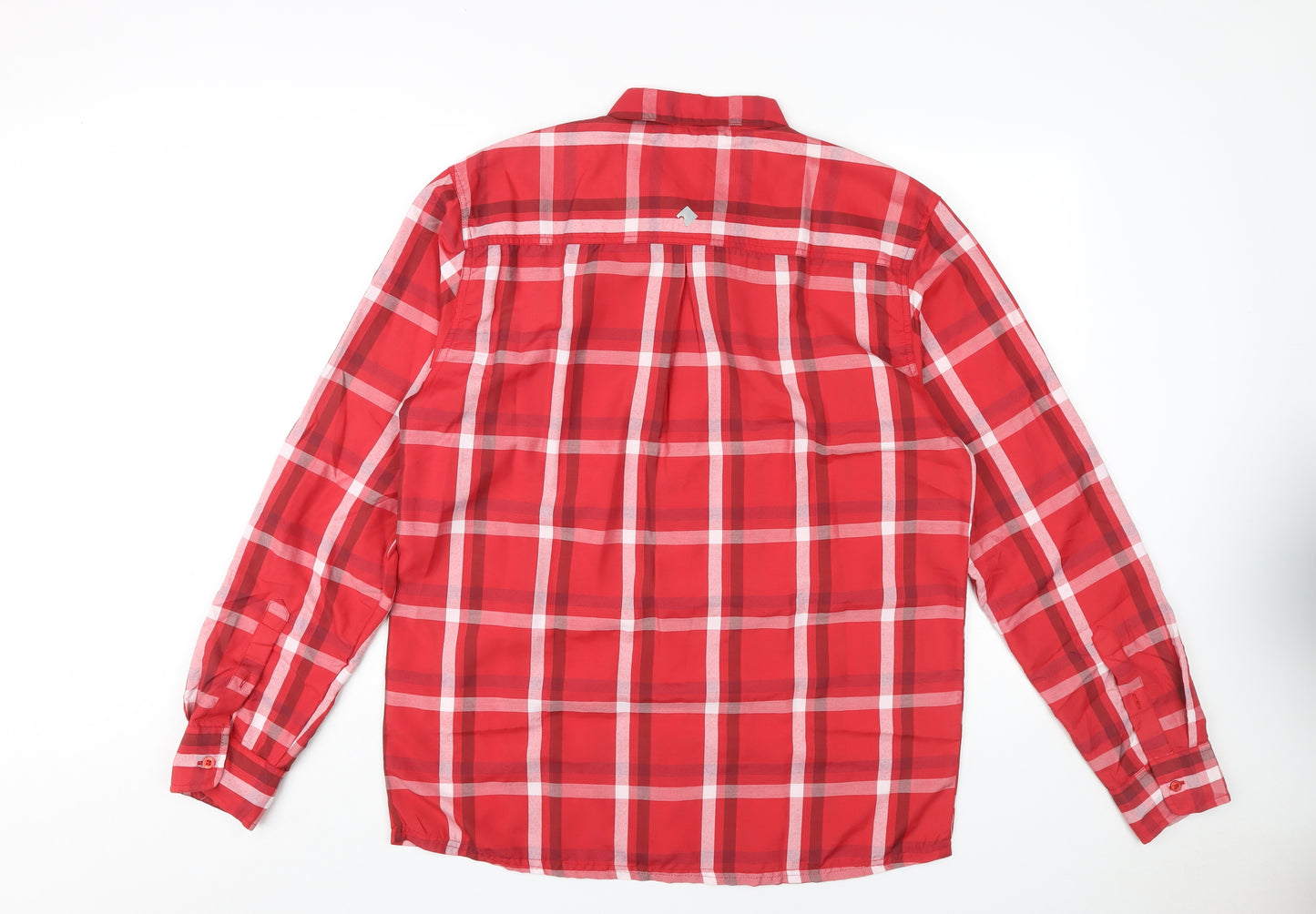 Regatta Men's Red Check Button-Up Shirt Size L