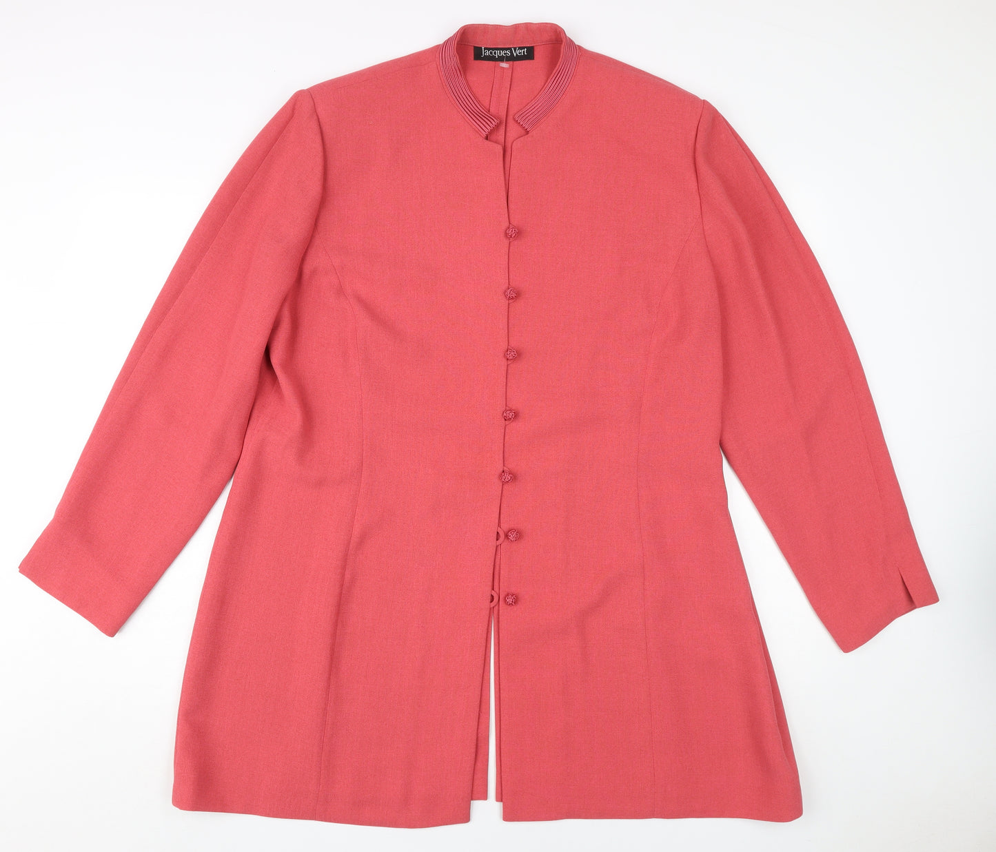 Jacques Vert Women's Pink Long Jacket, Size 20, Formal