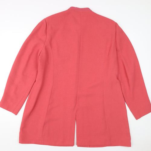 Jacques Vert Women's Pink Long Jacket, Size 20, Formal