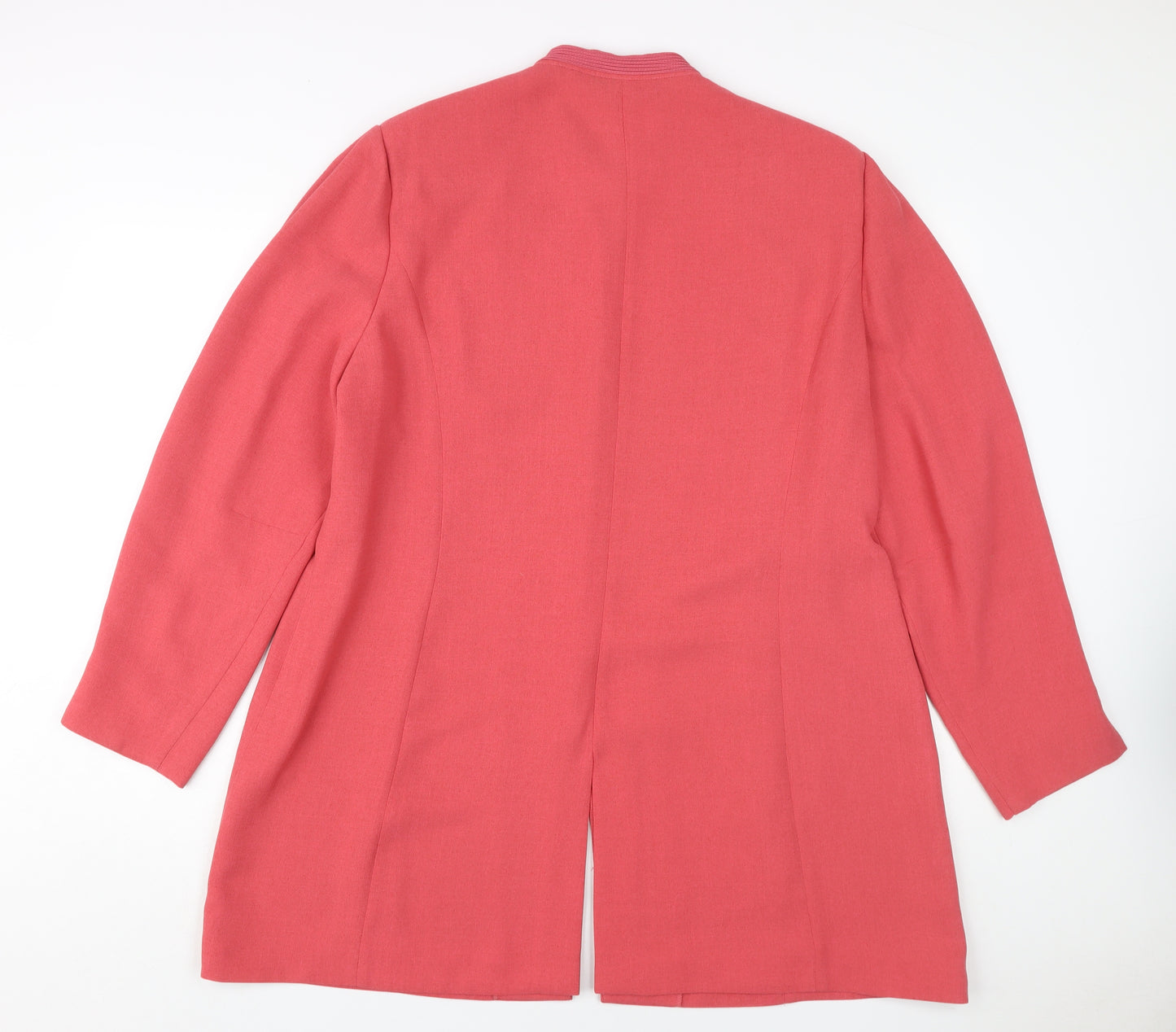 Jacques Vert Women's Pink Long Jacket, Size 20, Formal