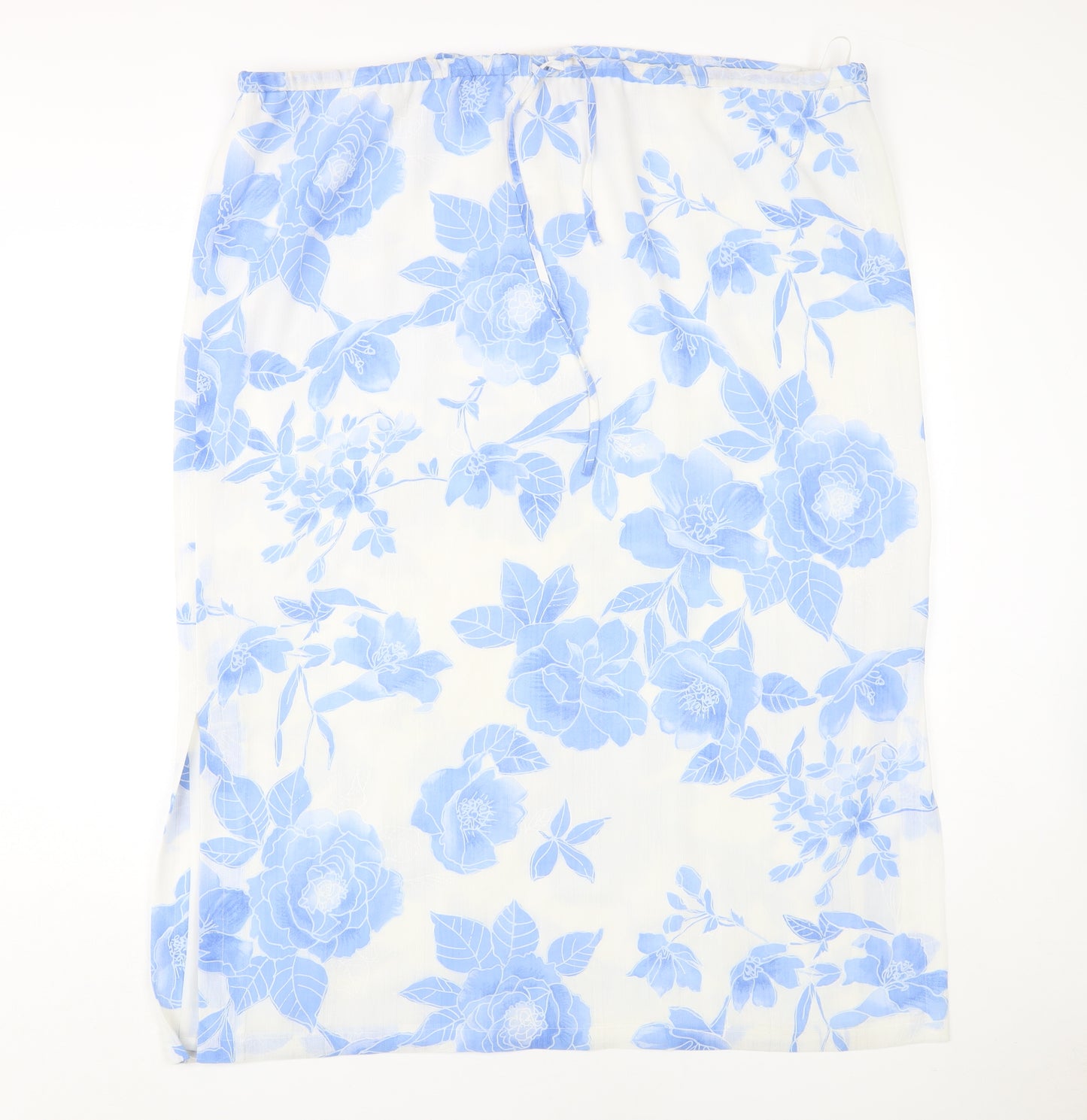 Jacques Vert Women's Blue Floral Skirt Size 22