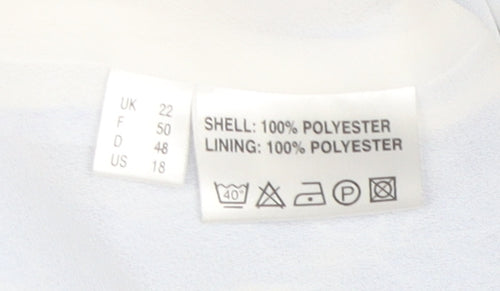 Jacques Vert Women's Blue Floral Skirt Size 22