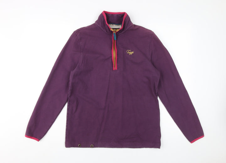 Toggi Women's Purple 1/4 Zip Pullover Sweatshirt Size 8