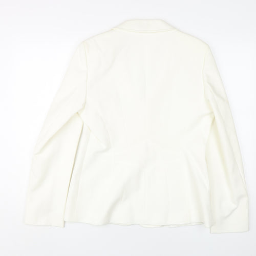 Whistles Women's White Blazer Jacket UK 14