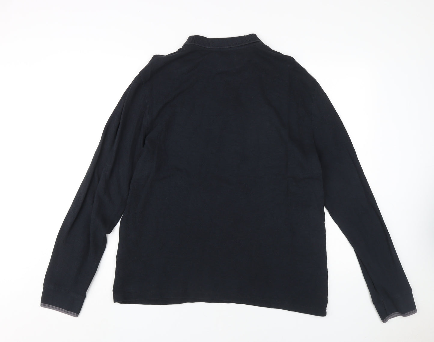 Original Penguin Mens Black Long Sleeve Polo XL