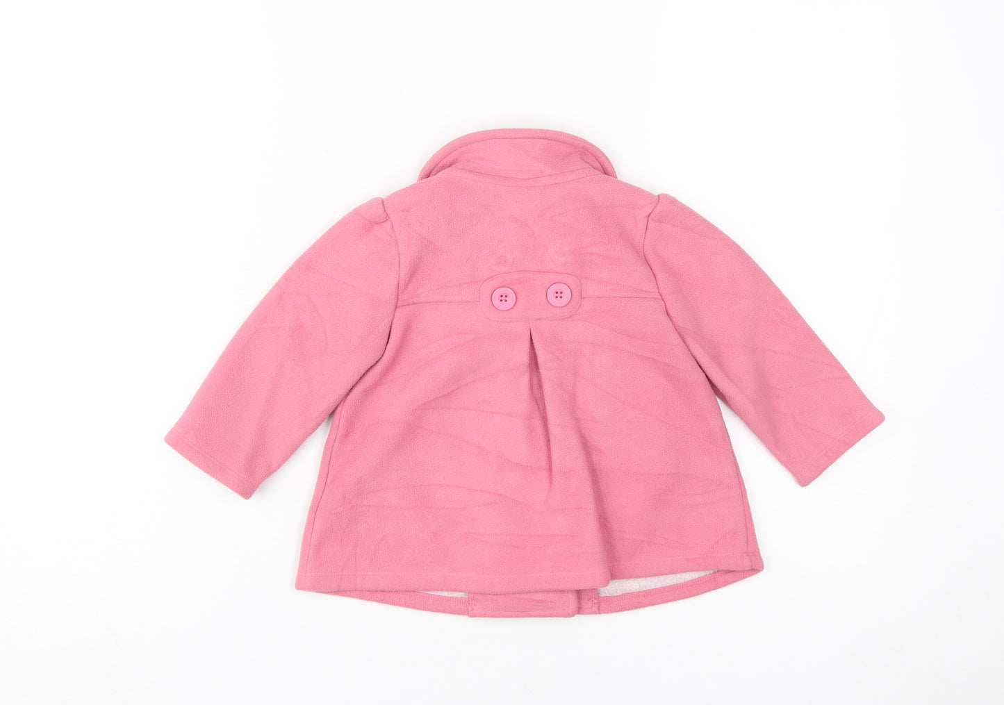 Jasper Conran Girls Pink Basic Coat, 12-18 Months, Double-Breasted