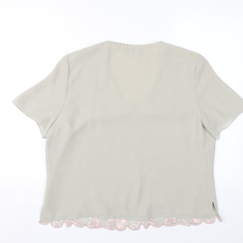 Jacques Vert Women's Beige Tunic Blouse Size 18