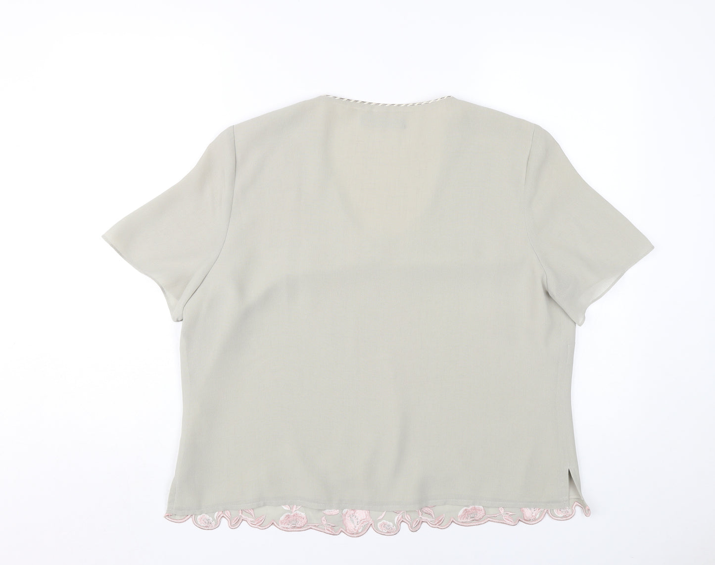 Jacques Vert Women's Beige Tunic Blouse Size 18