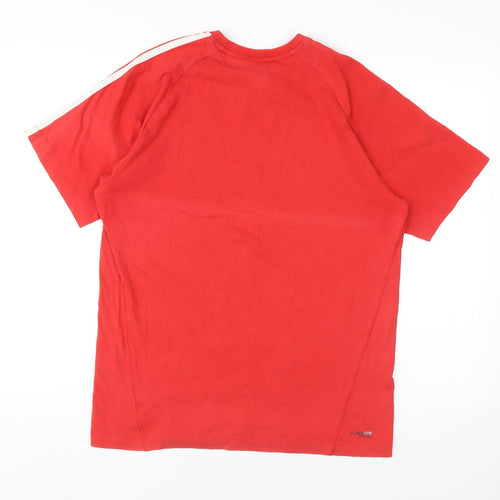 Adidas Men's Red Crew Neck T-Shirt S